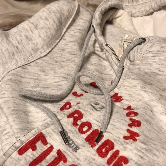 Abercrombie & Fitch grey womens zip hoodie Large - Picture 8 of 10